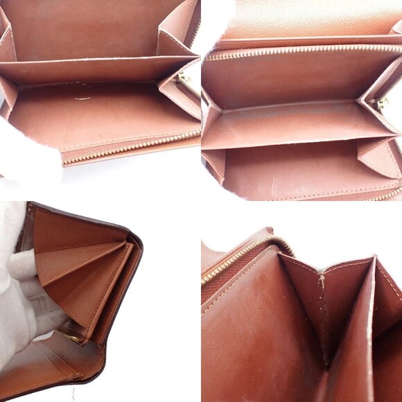 LOUIS VUITTON Porte Monnaie Billets Tresor Wallet Monogram Brown M61730 07EF433 - Picture 12 of 16